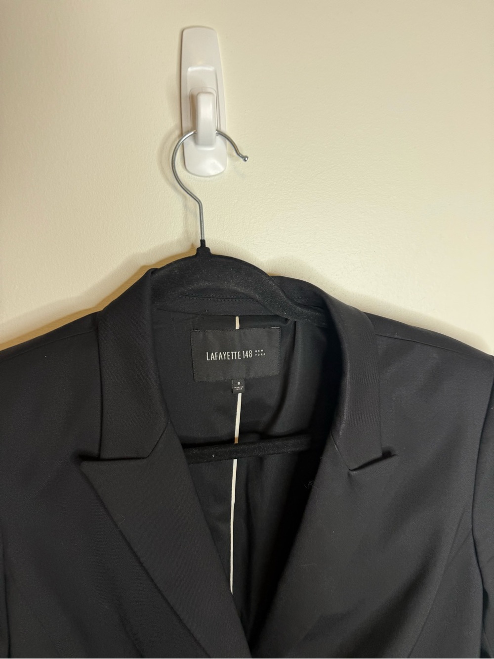 Lafayette 148 Blazer Size 8 blazer wool blend two button - Picture 4 of 8